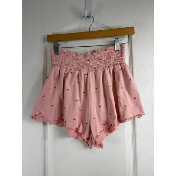 Z Supply Happy Heart Long Sleeve Top and Shorts Loungewear Set Women's S Small - Picture 4 of 12